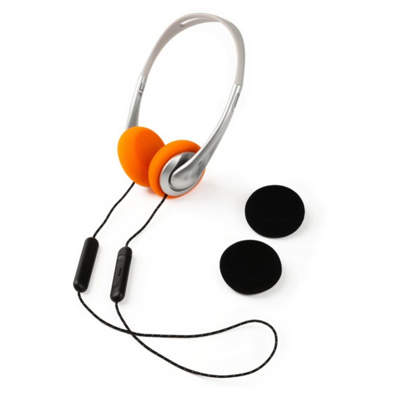 Fones de ouvido sem fio Hitech Bluetooth 5.0 compatíveis com almofada de orelha de esponja, design retrátil, 15 horas de tempo de música, fones de ouvido supra-auriculares_voghion.com