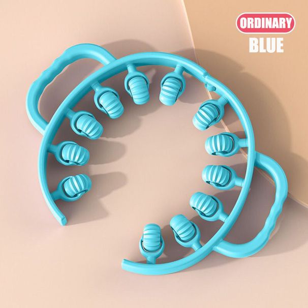 Multifunktsionaalne 12 rattaga kehamassaažirull vöökoha jalalihaste lõdvestamiseks käsitsi masseerija_voghion.com