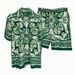 Spring Summer New Trendy Fashion Casual Digital Print Men's Short Sleeve Shirt Beach Shorts Set_voghion.com