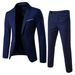 2024 Cross-border European Size Spring And Autumn Men's Casual Basic Suits Men's Business Formal Suits Solid Color Suits_voghion.com