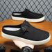 Men's Shoes New Summer Breathable Slippers Lightweight And Simple Casual Shoes Comfortable Half-support Soft-soled Versatile Single Shoes_voghion.com