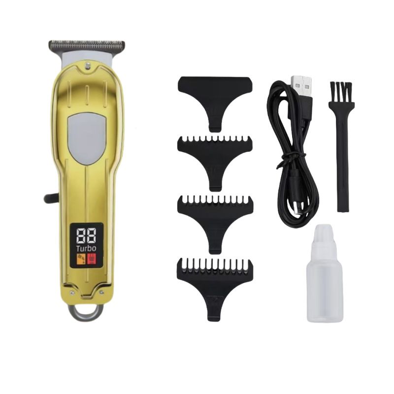 Professional Cordless Hair Clipper For Men & Women - Rechargeable Titanium Alloy Blade, Adjustable, Quiet, Waterproof, For Home & Pet Grooming_voghion.com