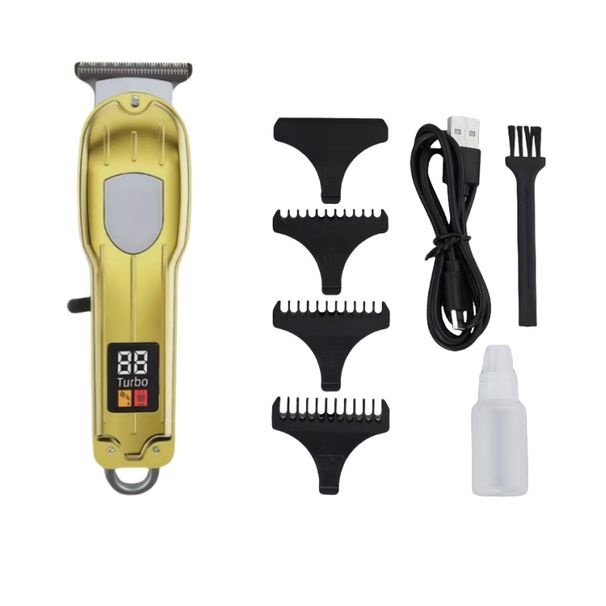 Professional Cordless Hair Clipper For Men & Women - Rechargeable Titanium Alloy Blade, Adjustable, Quiet, Waterproof, For Home & Pet Grooming_voghion.com