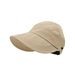 New Arrivals Summer UV Adjustable Drawstring Fisherman Cap Visors Portable Hats Brim Wide Foldable Sun Hat Protection N2P9_voghion.com