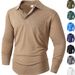 Klassisches Langarm-Poloshirt für Herren – bequemes und stylisches Freizeitoberteil für Herbst und Winter (mehrere Farben und Größen)_voghion.com
