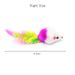 10Pcs/lot Soft Fleece Mouse Cat Colorful Feather Funny Playing Toys For Cats Kittens By PawParty Store_voghion.com