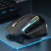 Souris de jeu ergonomique sans fil Bluetooth + 2,4 GHz, rechargeable, 12 couleurs, LED RVB, pour ordinateur portable et iPad_voghion.com