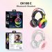 Nuove cuffie da gioco specifiche per computer con luce RGB Bluetooth montate sulla testa CK100C_voghion.com