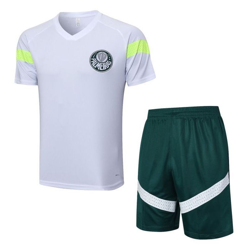 Summer short sleeved new 2324 Palmeiras white football training quick drying jersey capris large_voghion.com