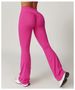 K High-waisted Wide-leg Yoga Pants With A Hip-lifting Effect, For Dance And Casual Exercise; With A Slight Flare At The_voghion.com