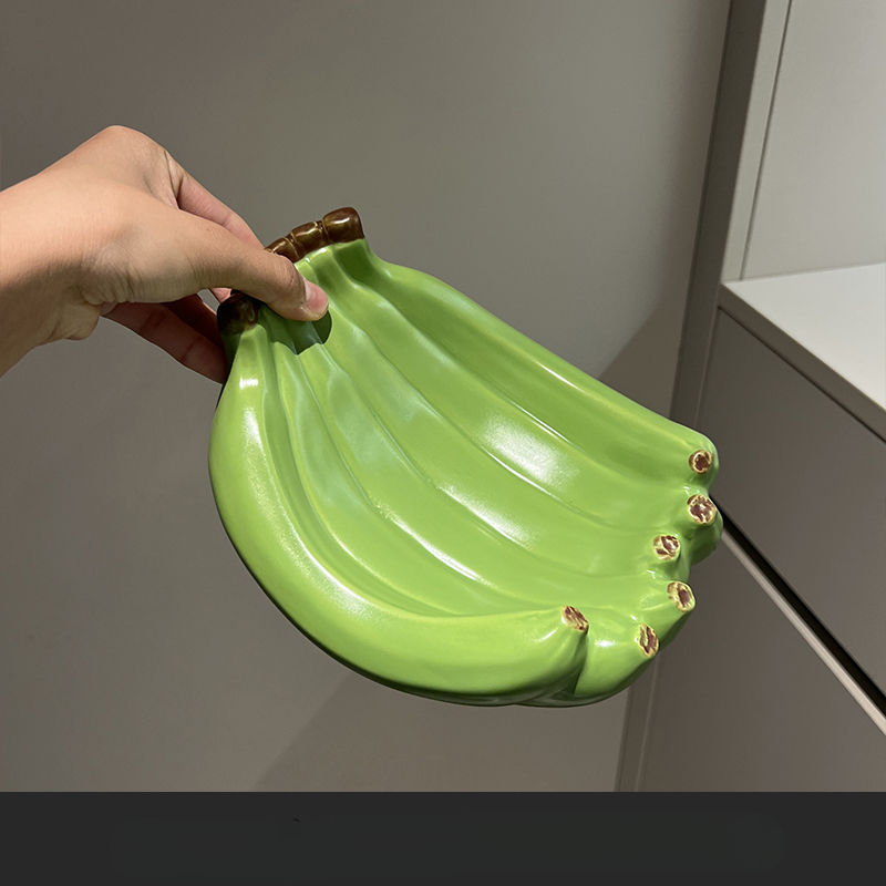 Exquisite Plate Ceramic Fruit Bowl New Baaa Diig Table Livig Room Decoratio Home Storage Light Luxury Easy To_voghion.com