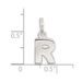 Sterling Silver Letter R Initial Charm_voghion.com