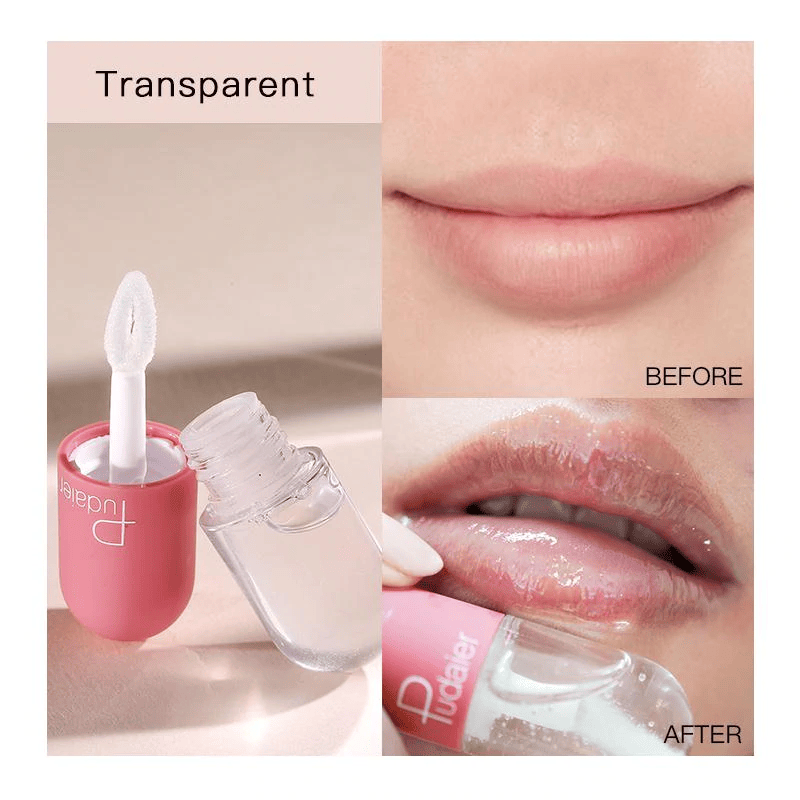 PUDAIER® Lip Gloss - Color 02# Transparent_voghion.com