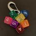 Vibrant Jelly Dice Keychain - Unique Handmade Bag Charm, Artistic Car Accessory For Stylish Personalization High End Car Keychain_voghion.com