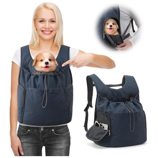 Haustier-Reisetasche für Katzen, große Kapazität, atmungsaktiv, tragbar, für Hunde_voghion.com