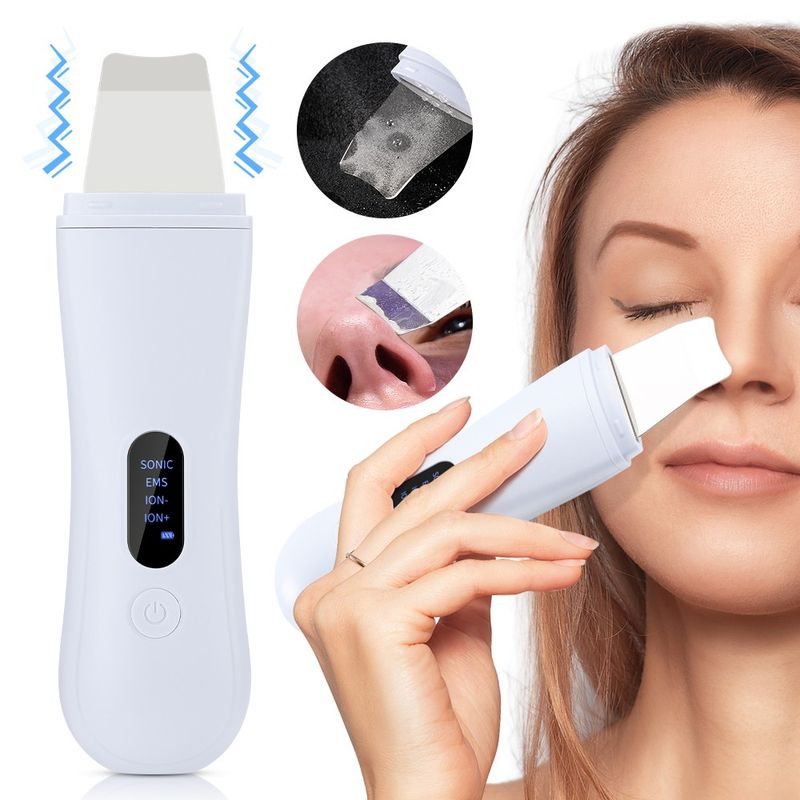 Ultrasonic Skin Scrubber Blackhead Pore Remover Facial Deep Cleansing 4 Modes_voghion.com