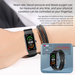 M2 Lange batterijduur waterdicht sporthorloge NFC Bluetooth Gezondheidsmonitoring voor mannen en vrouwen Smart Armband_voghion.com