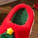 2024 New Christmas Tree Women's Home Unisex Autumn Winter Indoor Warm Cotton Thick Sole Slippers_voghion.com