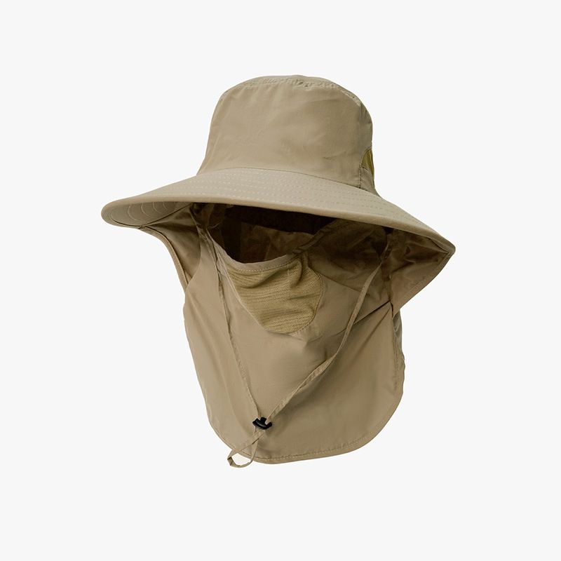 Europa en de Verenigde Staten zomer outdoor zonnebrandmasker netto ademend materiaal herenvishoed_voghion.com