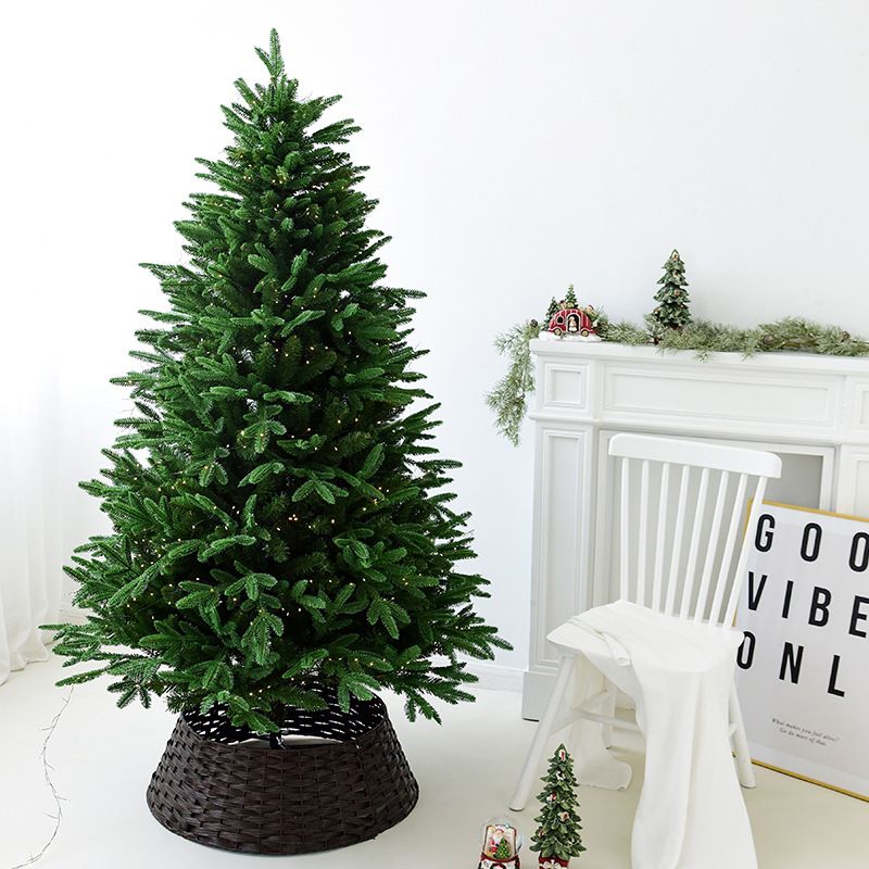 Premium PE ve PVC Noel Ağacı - 1,5 m/1,8 m/2,1 m Gerçekçi İğneler ve Otomatik Şekillendirme (5 Noktalı Dal Yapısı) ile Tam Önceden Aydınlatmalı Yapay Ağaç_voghion.com