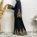 Women's Clothing lace stitching fashion slim cardigan robe Dubai Abaya_voghion.com