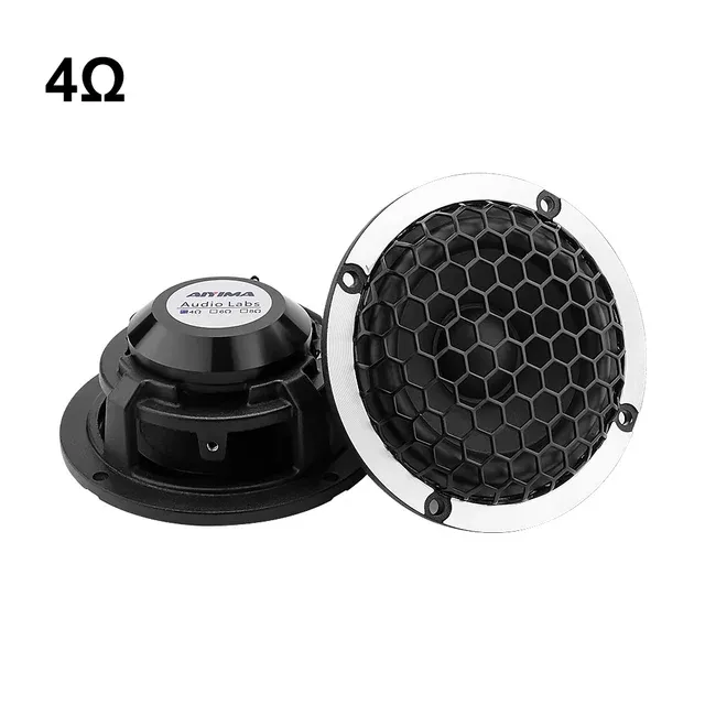 AIYIMA 2Pcs 3 Inch 4 8 Ohm 15W Midrange Wool Basin Aluminum Frame Car Loudspeaker Home Theater Full Range Speaker_voghion.com