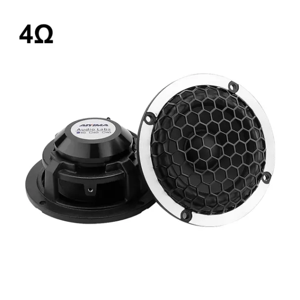 AIYIMA 2Pcs 3 Inch 4 8 Ohm 15W Midrange Wool Basin Aluminum Frame Car Loudspeaker Home Theater Full Range Speaker_voghion.com
