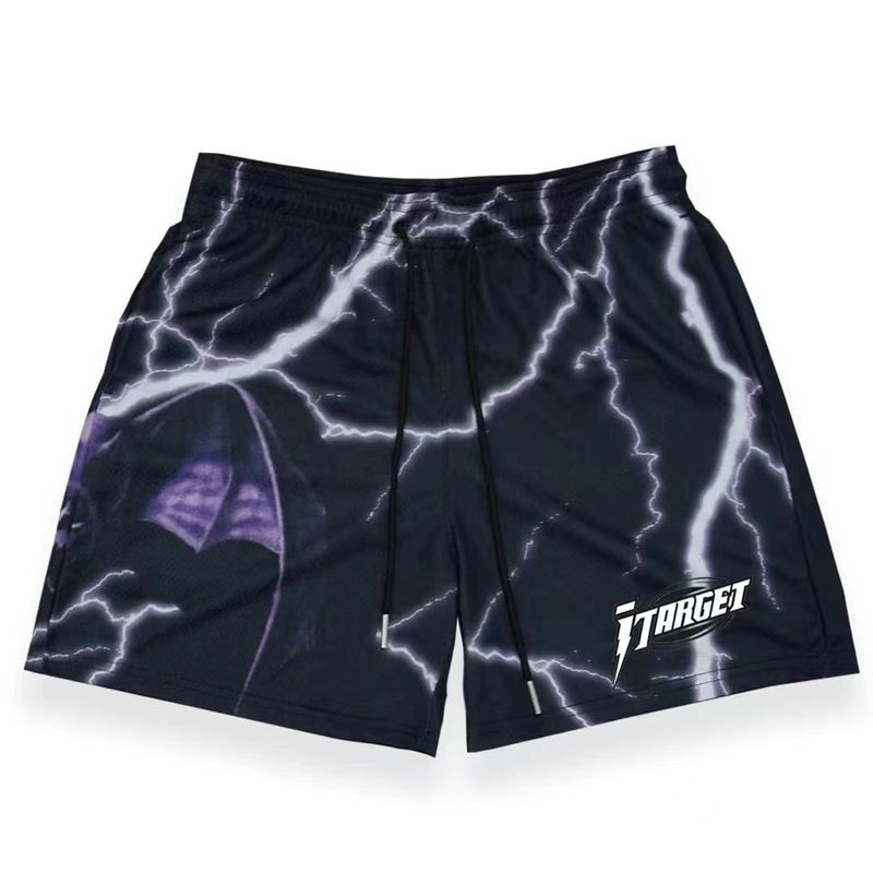 Men's Clothing Casual Shorts Men And Women Fitness Sports Shorts Mesh Breathable Loose Knee Length_voghion.com