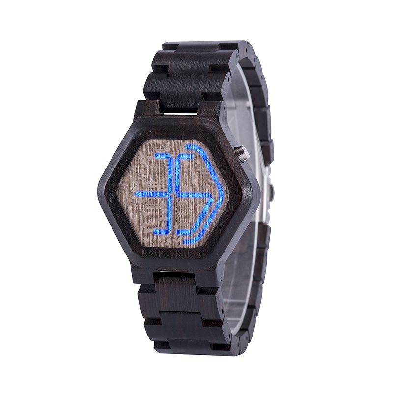 BOBO BIRD Wooden Watch Gt005 Hexagonal Display Literary And Artistic Retro Watch_voghion.com