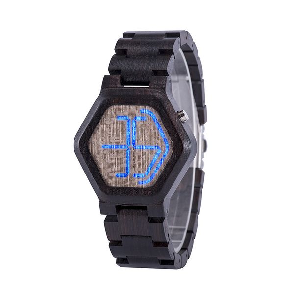 BOBO BIRD Wooden Watch Gt005 Hexagonal Display Literary And Artistic Retro Watch_voghion.com