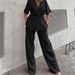 Women's Clothing Fashion Suit Cotton And Linen Short Sleeve Long Pants Two Piece Suit Belt Design Casual_voghion.com