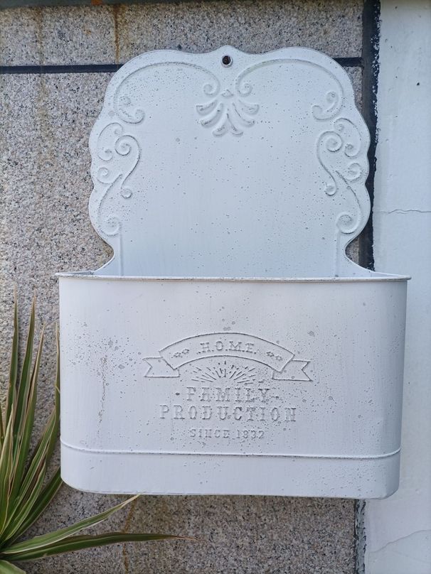 Villa gårdsplass veggmontert rektangulær blomsterbøtte gårdsplass balkong veggdekorasjon hagearbeid dagligvarer_voghion.com