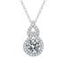 vendita calda collana in argento S925 per donna D colore diamante 1 carato moissanite ciondolo zucca moda produttore per conto dei beni_voghion.com