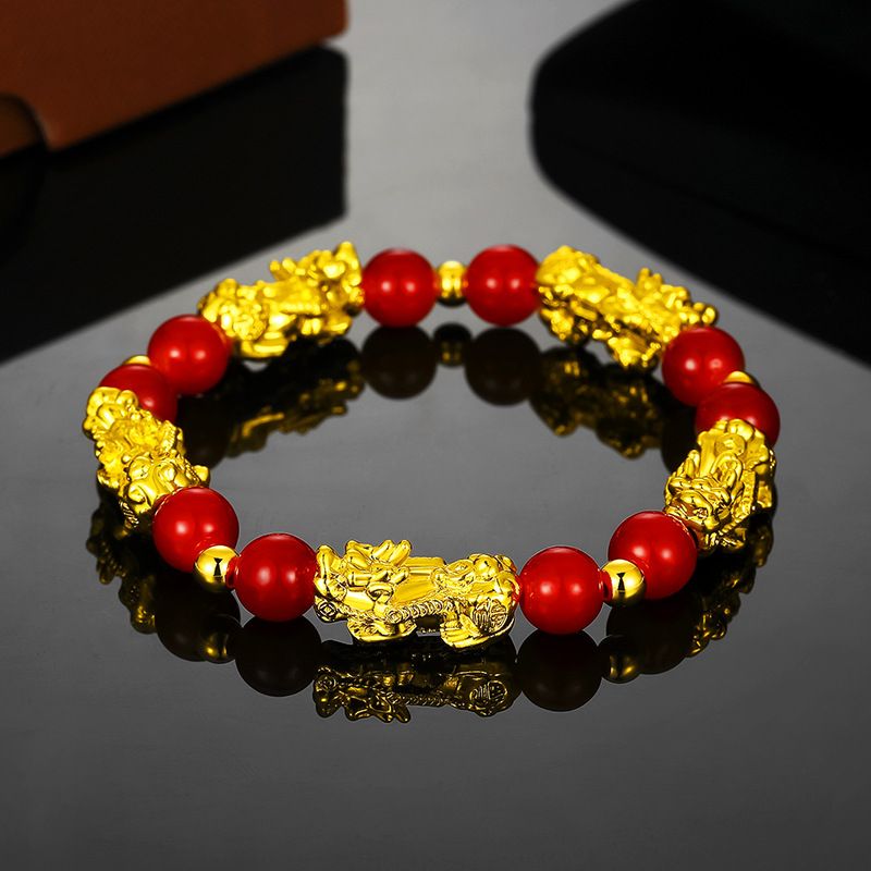 Gold Vieamese Sand Gold Brave Piqiu Obsidian Bracelet Explosions Spell A Lot Of Supply Gifts_voghion.com