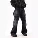 Men's High Street Three-dimensional Multi-pocket Design Straight Deconstructed Jeans For Men Retro Loose Wide-leg Drape Pants_voghion.com