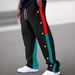 2025 Modische Shein Casual Color Block Button Lange Herren Gerade Hose_voghion.com