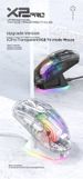 Attack Shark X2PRORGB Luminous Bezprzewodowa mysz gamingowa Bluetooth z trzema trybami i przezroczystym ekranem_voghion.com
