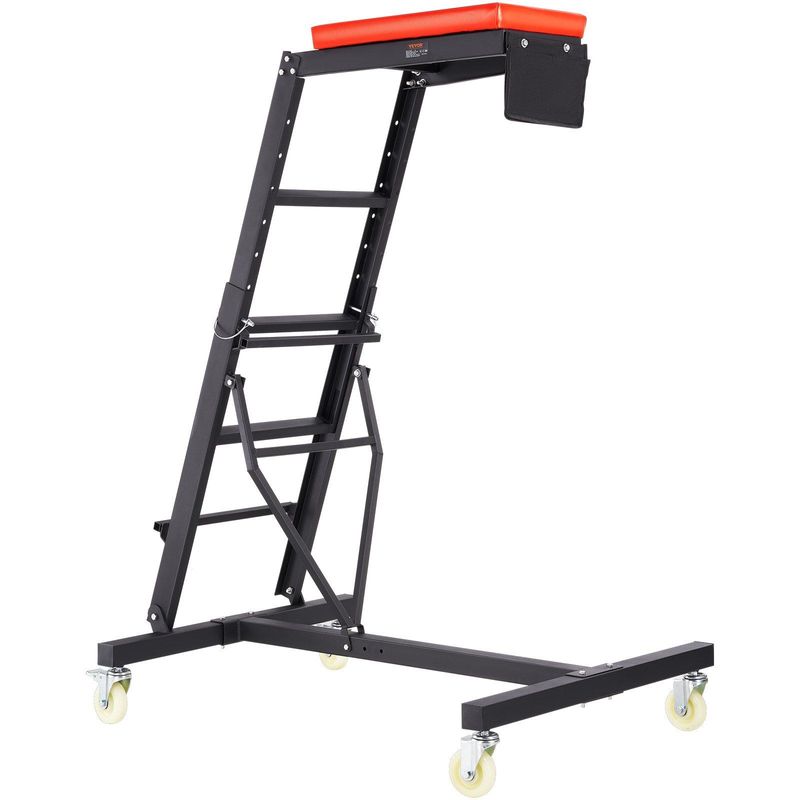 VEVOR Top Automotive Creeper, Engine Creeper With Adjustable Height 45.7" To 66.3", 400 LBS Capacity High Creeper, 4 Swivel Caster Wheels, Heavy Duty Foldable Creeper For Auto Repair And Maintenance_voghion.com