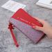 New Wallet Long Women's Zip Wallet Women's Korean-Style Stitching Contrast Color Tassel Wild Card Holder_voghion.com