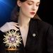 New Classic Elegant Style Versatile Bauhinia Magnetic Buckle Coat Anti glare Pin Brooch Accessories_voghion.com