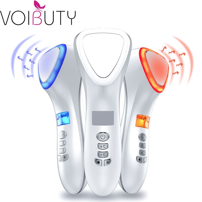 Cryotherapie Hot Ultrasone Koude Hamer Gezicht Lifting Trillingen Massager Ultrasound Krimpen Porie Huidverjonging Wrinkl_voghion.com