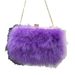 Bolsos cuadrados para mujer, bolsos bandolera, bolsos de piel de pavo, de terciopelo y plumas, bolsos de cadena de moda_voghion.com