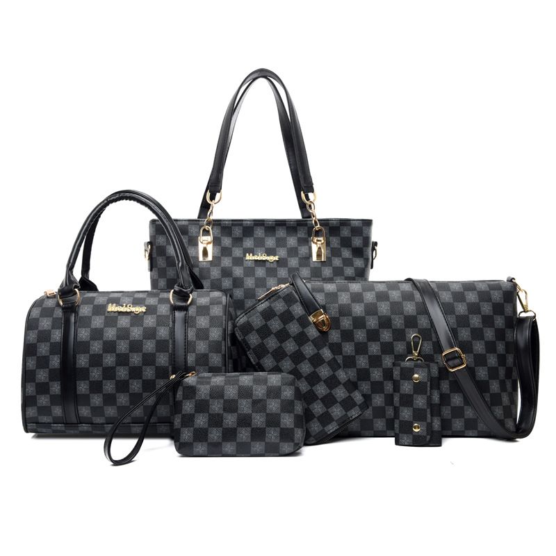 Borse da donna, borsa da donna retrò, nuova moda, borsa a quadri per mamma e bambino, grande capacità, semplice, da portare a mano, a tracolla_voghion.com