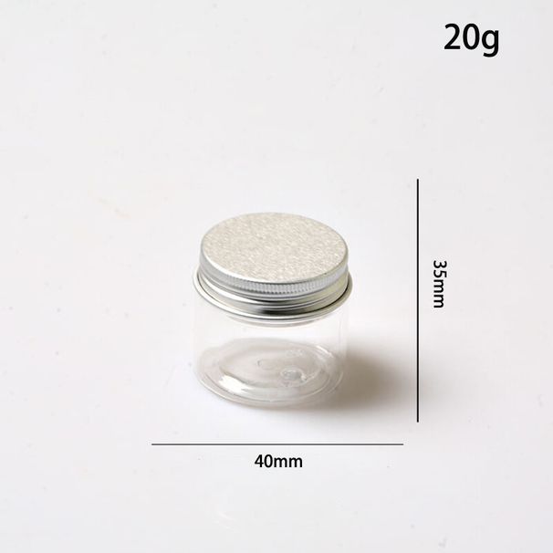 20-150ml Empty Clear Plastic Cosmetic Jars Cream Lotion Lip Balm Refillable Pots_voghion.com