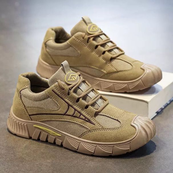 Arbeitsversicherungsschuhe Herrenschuhe Baustellenarbeit Rutschfeste, verschleißfeste Sportschuhe Freizeitschuhe für Werkzeugarbeiten Bergsteigerschuhe_voghion.com