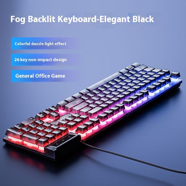 Great Wall 18 Wired Keyboard Illuminated True Robotic Arm Sensor For Lenovo HP Gaming Desktop Laptop_voghion.com