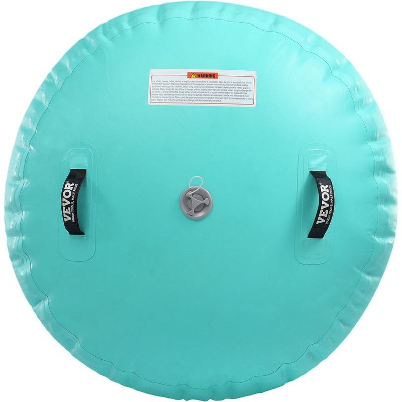 VEVOR Air Mat Tumble Track Air Spot, Round Inflatable Air Roller, Air Barrel Gymnastic Equipment With Electric Pump, Tumbling Backbend Trainer For Home Use/Gym/Yoga/Cheerleading/Park/Water, Mint Green_voghion.com