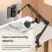 Soporte para iPad de 4,5 a 11 pulgadas con brazo metálico de 90 cm y rotación de 360° para cama, teléfono y tableta._voghion.com