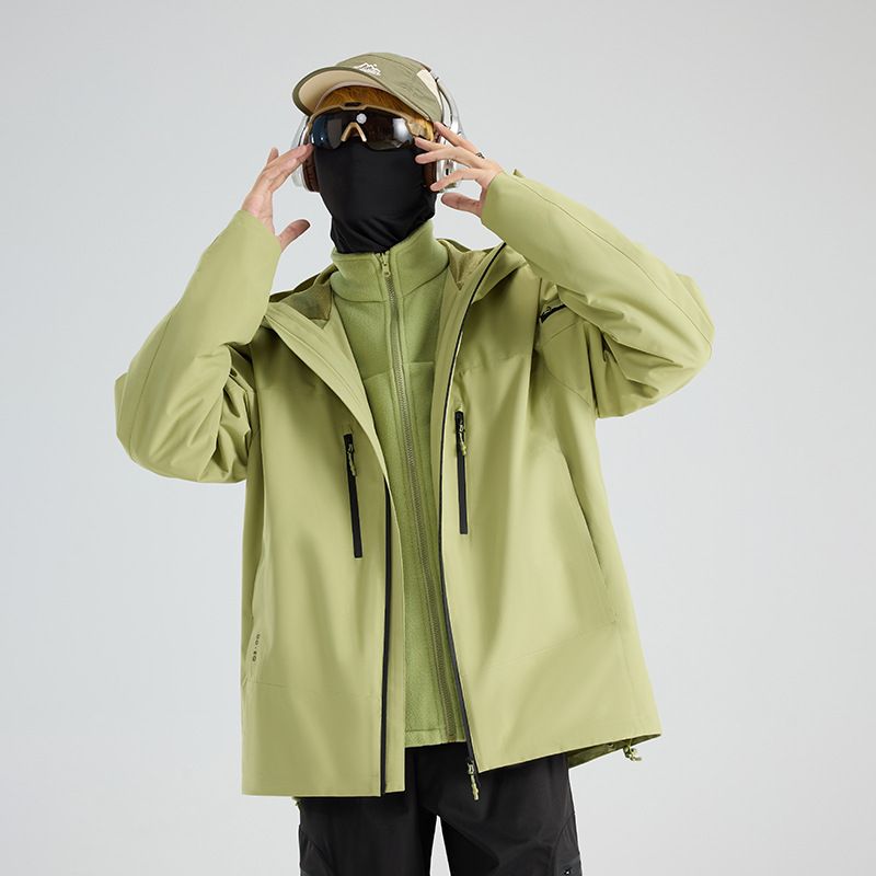 3-in-1 Winter Jacket – Waterproof & Windproof Outer Shell With Detachable Fleece Liner For Hiking & Camping (Unisex)​_voghion.com