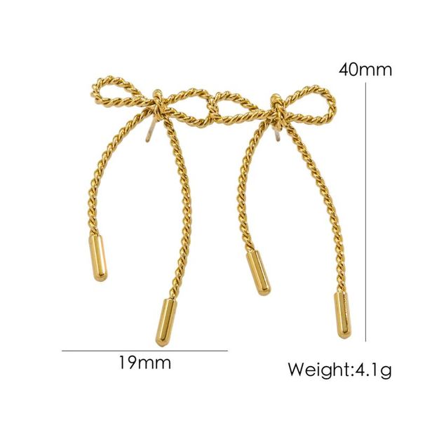 1 paio di orecchini a bottone IG, eleganti e semplici, in acciaio inossidabile 304 placcato oro 14 carati_voghion.com